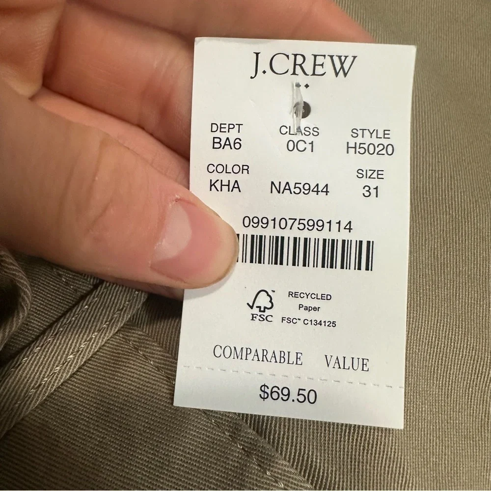 J crew khaki 9